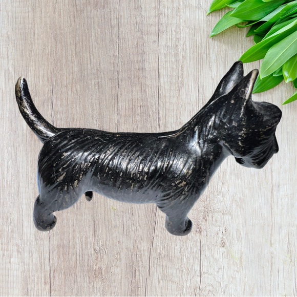 Antique Cast Iron Scottie Dog Coin Bank - Picture 10 of 12